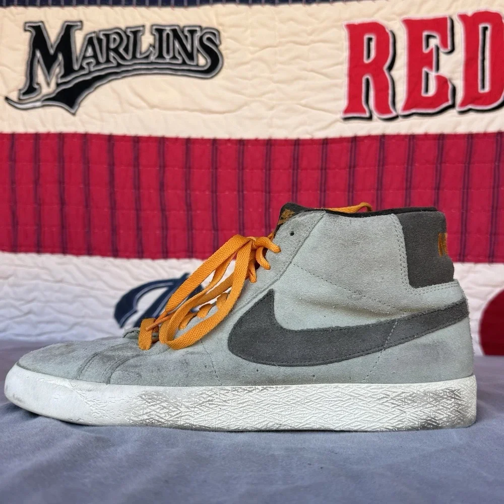 Size 11.5 - NIKE SB ZOOM BLAZER‎ MID JADE HORIZON SEQUOIA 864349-301